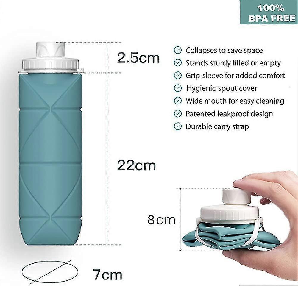 Silicon Folding Water Bottle Silicon Folding Water Bottle - Image 1