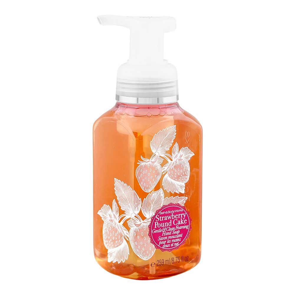 1334225-1 Bath & Body Works Strawberry Pound Cake Gentle & Clean Foaming Hand Wash, Citric Acid, 259ml - Image 1