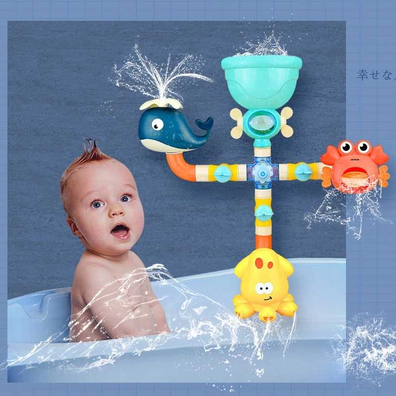 Bayi-Mandi-Mainan-Air-Pipa-Semprot-Semprotan-Shower-Permainan-Gajah-Bayi-Mandi-Mainan-untuk-Anak-Renang.jpg_q50 Baby Bath Toy - Image 1