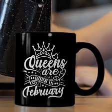 images-3 Queens are Born in February Mug February Birthday Mug - Image 1